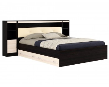 Кровать с пб, ящиками, тумбами и матрасом Promo B Cocos Виктория ЭКО-П (180
