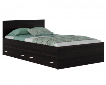 Кровать с ящиками и комплектом для сна Виктория (120х200)