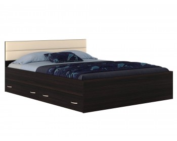 Кровать с ящиками и комплектом для сна Виктория-МБ (160х200)