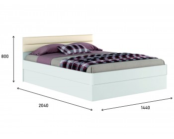 Кровать с ПМ и ортопедическим матрасом Николь МБ (140х200)