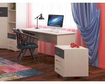 Письменный стол Техно в цвете Сосна карелия