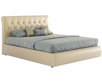 Мягкая кровать с основанием и матрасом ГОСТ Амели (140х200)