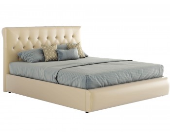 Мягкая кровать с основанием и матрасом Амели (140х200)