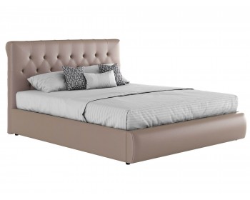 Мягкая кровать с основанием и матрасом Амели (160х200)