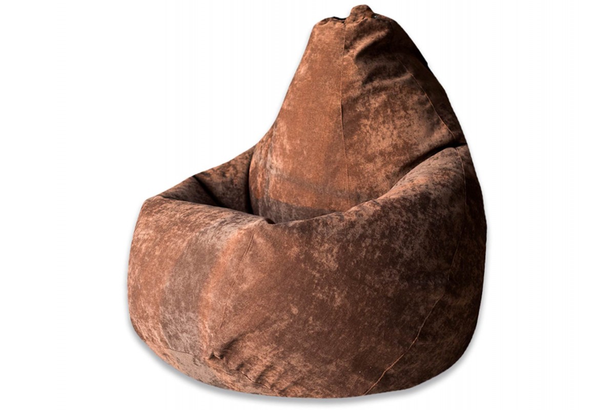 кресло мешок коричневого цвета