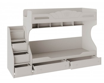 Кровать 2-х ярусная с приставной лестницей Сабрина (80x200)