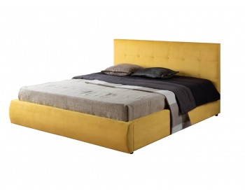 Кровать Мягкая "Selesta" 1400 желтая с ом ГОСТ с