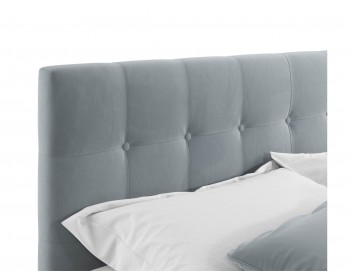 Мягкая кровать "Selesta" 1600 серая с матрасо PROMO B COCOS с подъемным механизмом