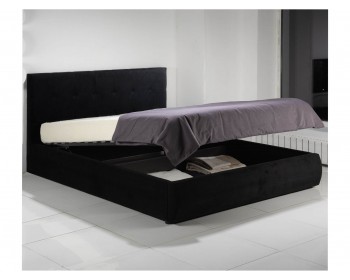 Мягкая кровать "Selesta" 1600 темная с матрасом АСТРА с подъемным механизмом