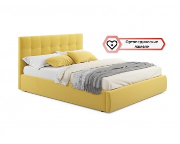 Кровать Мягкая "Selesta" 1600 желтая с ортопед.основан