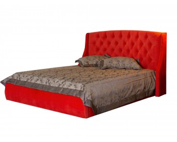 Кровать Мягкая "Stefani" 1600 оранж с ортопед. основан