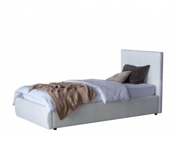 Кровать Мягкая Селеста 900 белая с подъем.механизмом