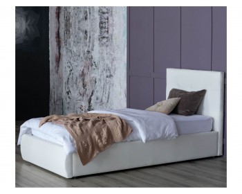Мягкая кровать Селеста 900 белая с подъем.механизмом