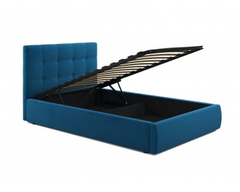 Кровать Мягкая Selesta 1200 синяя с подъем.механизмом
