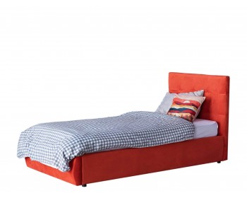 Кровать Мягкая Selesta 900 оранж с ортопедическим основанием