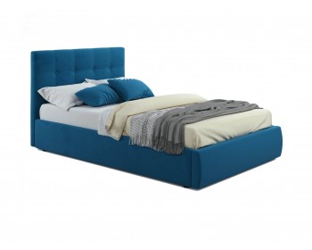 Мягкая кровать Selesta 1200 синяя с ортопед.основанием