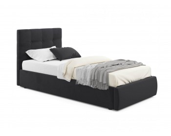 Мягкая кровать Selesta 900 темная с подъем.механизмом с матрасом ГОСТ