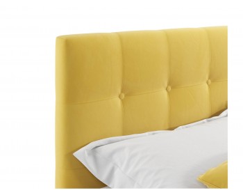 Мягкая кровать Selesta 900 желтая с ортопед.основанием с матрасом ГОСТ