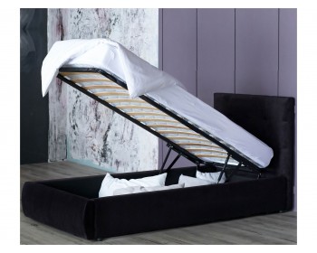 Мягкая кровать Selesta 900 темная с подъем.механизмом с матрасом PROMO B COCOS