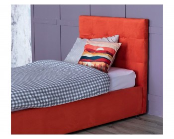 Кровать Мягкая Selesta 900 оранж с подъемным механизмом с