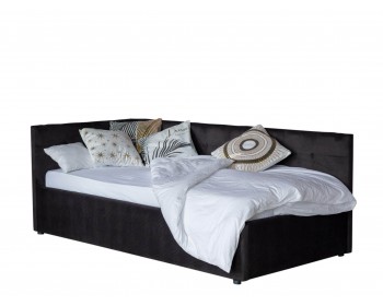 Односпальная кровать-тахта Bonna 900 темная с подъемным механизмом и матрасом АСТРА