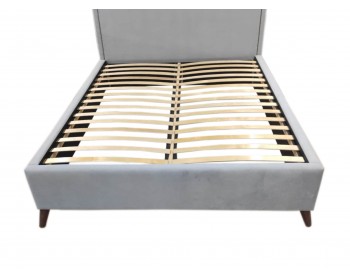 Кровать Мягкая Melani 1600 серая ортопед.основание с ом PR