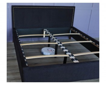 Кровать Мягкая Monika 1600 темная ортопед.основание с ом А