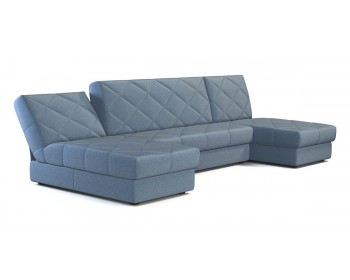Диван угловой П-образный Баден 369 угловой Синий