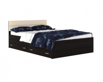 Кровать "Виктория-МБ" 1400*200 с мягким изголовьем с 2