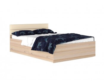 Кровать "Виктория МБ" 1400*200 с мягким изголовьем с 2