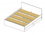 Кровать Виктория ЭКО узор 140 с ящиками (Венге/Дуб) светлый от производителя