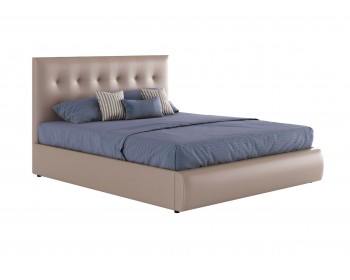 Двуспальная кровать "Селеста" 1400 капучино с высоким