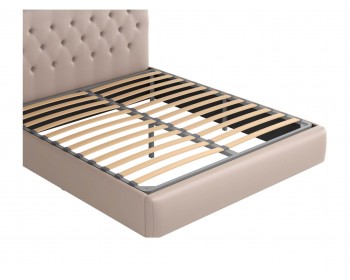 Мягкая двуспальная кровать "Амели" 180 см капучино с орт.о