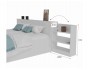 Кровать Доминика с блоком 160 (Белый) распродажа