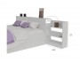 Кровать Доминика с блоком 140 (Белый) недорого