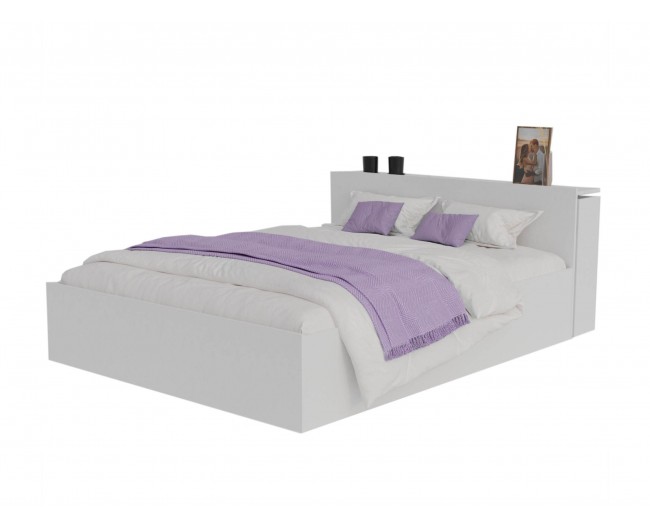 Кровать Доминика с блоком 140 (Белый) с ом АСТРА фото