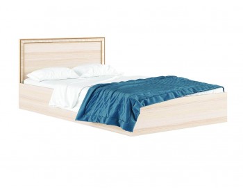 Кровать "Виктория-Б" 1400 с багетом дуб и ом ГОС