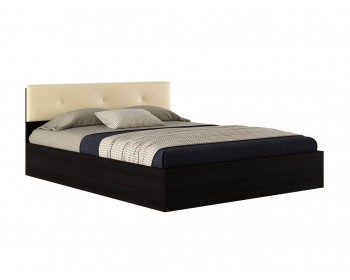 Двуспальная кровать "Виктория ЭКО-П" 1600 венге с