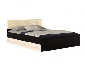 Двуспальная кровать "Виктория ЭКО-П" 1600 с изголовьем