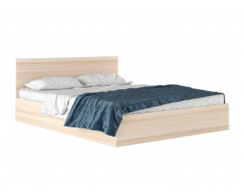 Двуспальная кровать "Виктория" 1600 дуб с матрасом Promo B Cocos