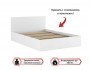 Кровать "Виктория" 140 см. с ящиками белая от производителя