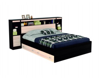 Двуспальная кровать "Виктория" 1600 с откидным блоком