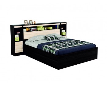 Двуспальная кровать "Виктория" 1600 с откидным блоком и