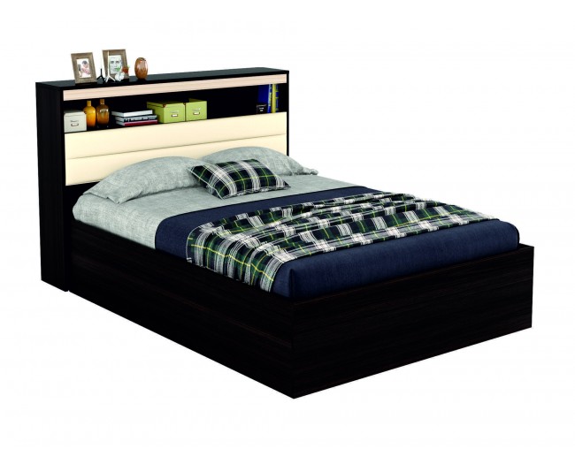 Кровать "Виктория МБ" 1400 с мягким изголовьем, блоком фото