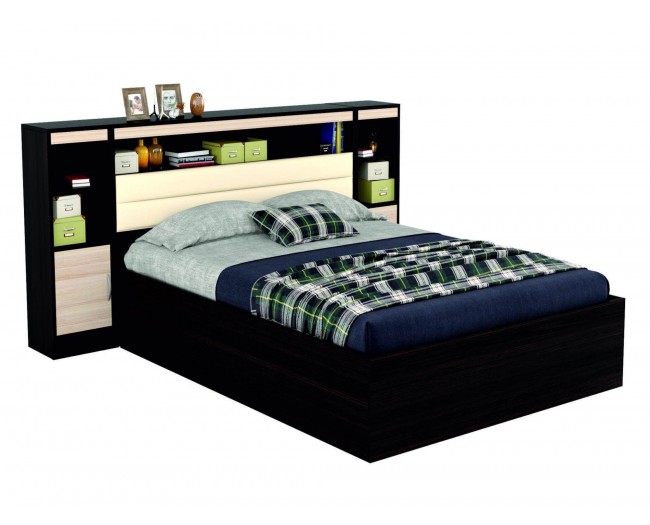 Кровать 1400 "Виктория-МБ" с мягким изголовьем, блоком фото