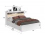 Кровать Виктория ЭКО-П белая 160 с блоком и ящиками с ом P фото