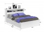 Кровать Виктория белая 160 с блоком, ящиками и ом PROMO B  от производителя