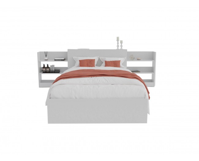 Кровать Доминика с блоком 120 (Белый) с ом PROMO B COCOS фото