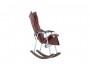 Кресло-качалка складная "Белтех", к/з коричневый фото