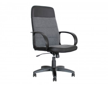 Офисное кресло Office Lab standart-1581 Эко кожа черный / ткань
